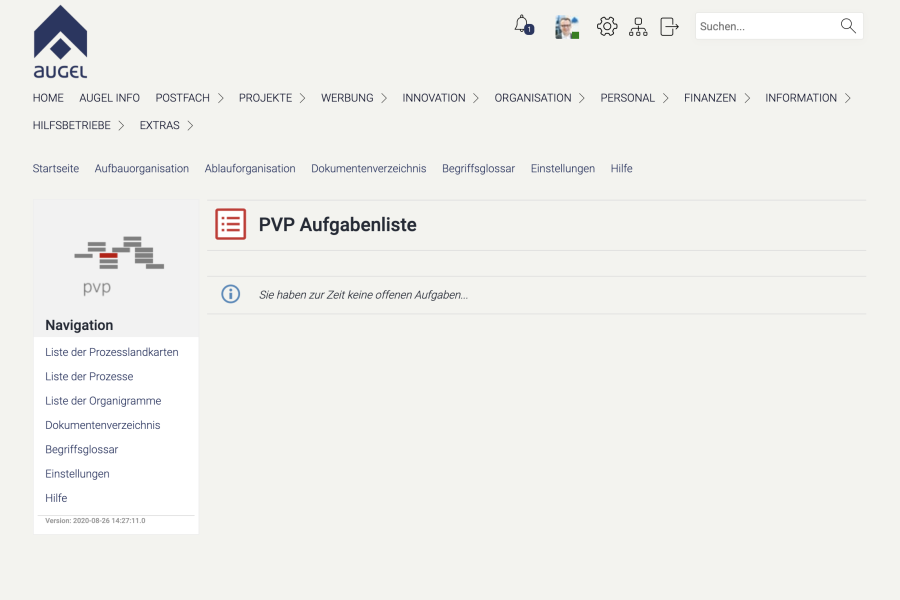 Augel-Connect Aufgabenliste